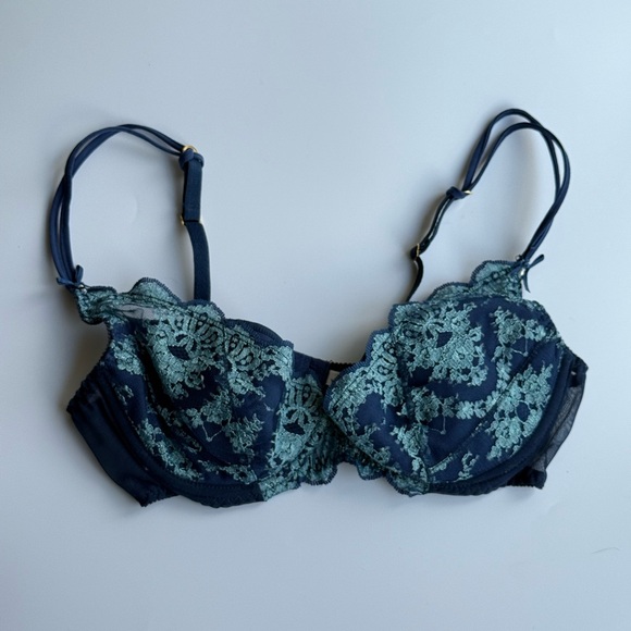Vogue Other - Vogue Lace Bra - Teal and Navy